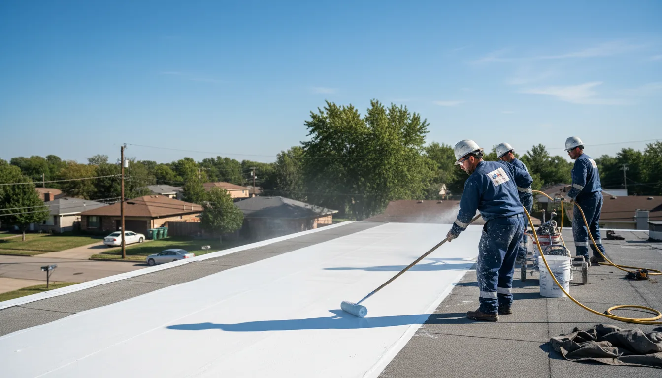 Commercial roof coating in Gaston, IN near me